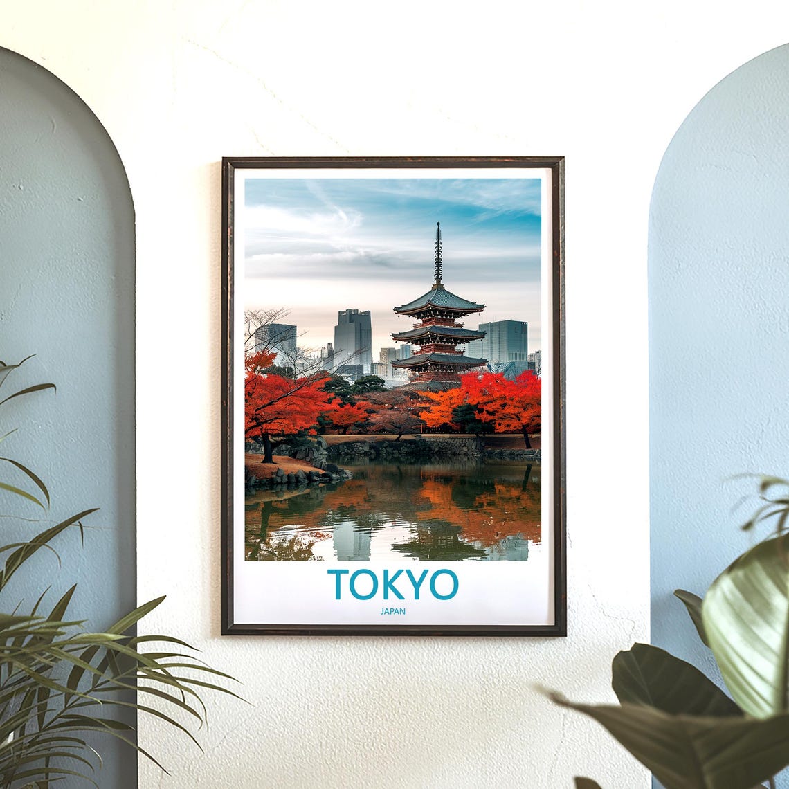 Tokyo Print Wall Art Tokyo Japan Travel Art Print Tokyo Hanging Wall Decor Tokyo Poster Prints Home Decor Tokyo Japan Poster Travel Gift Art - Image 3
