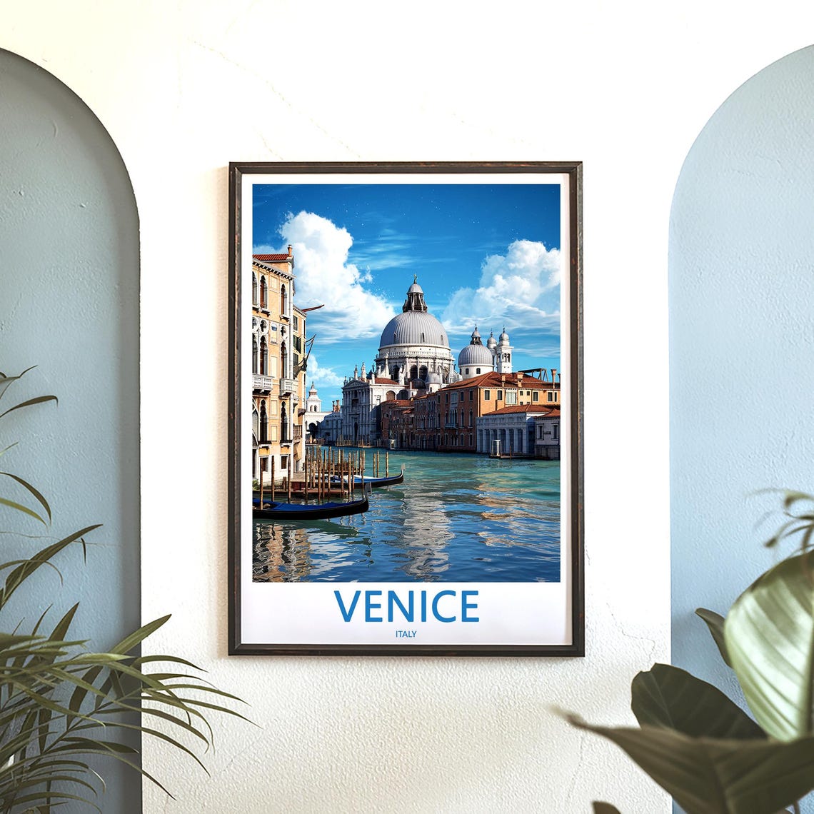 Venice Italy Santa Maria della Salute Domes Canal View Poster - Image 3