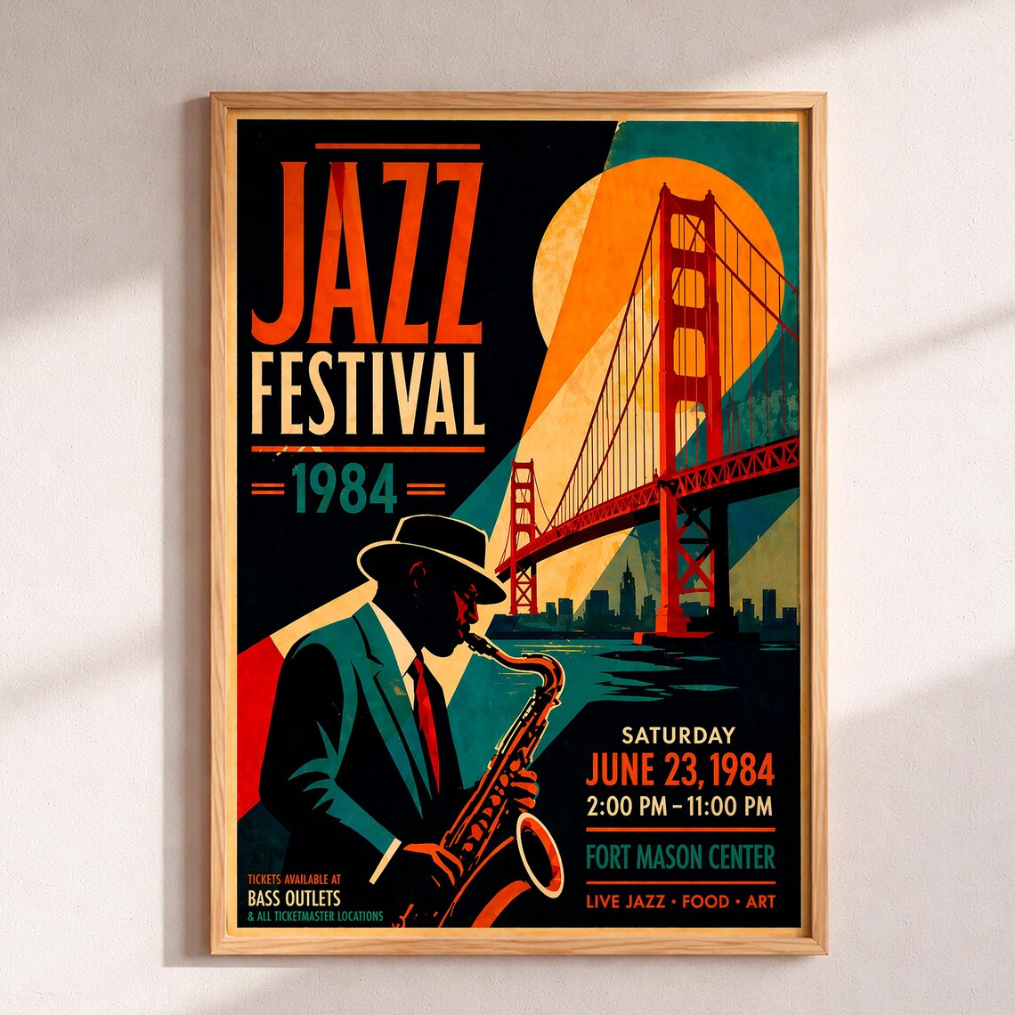Jazz Poster, Vintage Music Art Print