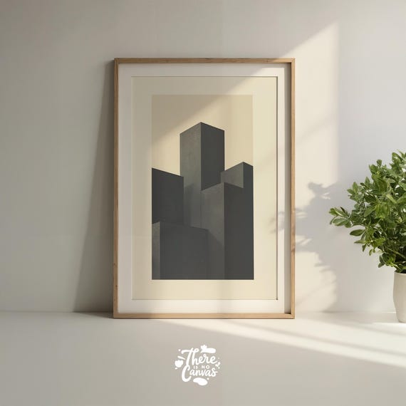 Minimalist Geometric Art Print Pale Dusk Abstract A2 A3 A4 A5