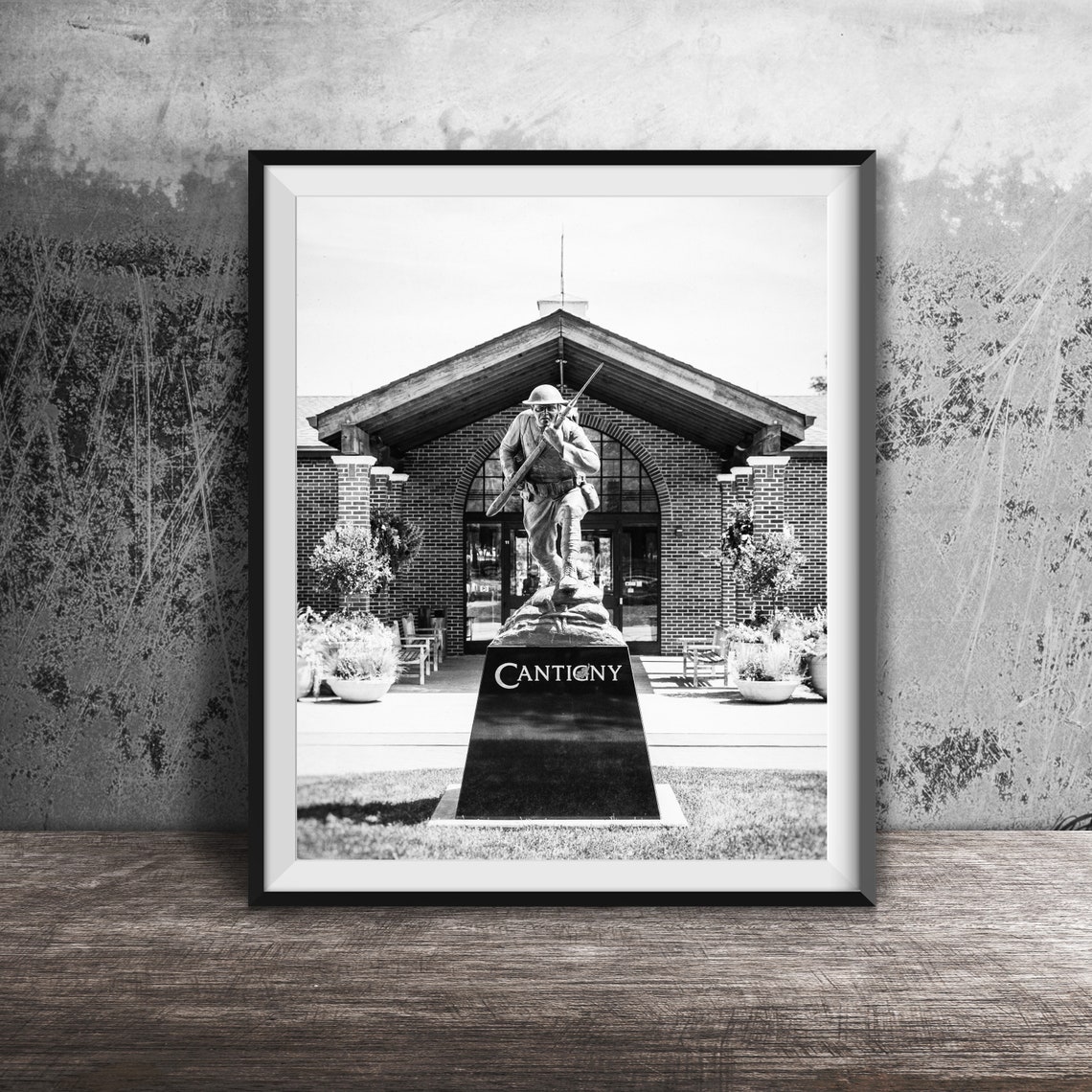 Cantigny Soldier Statue First Division Museum Wheaton Illinois Poster - Image 2