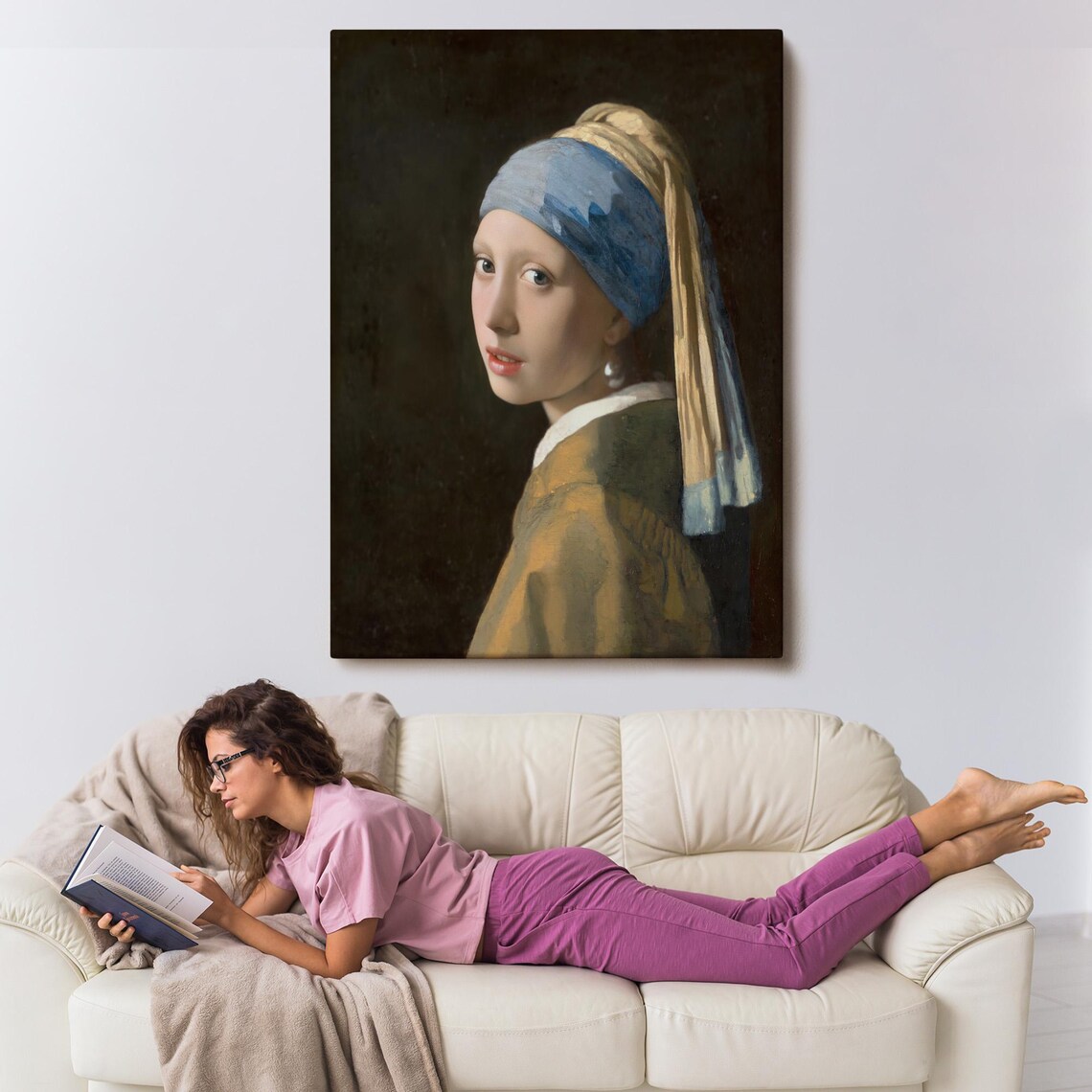 Johannes Vermeer Girl With A Pearl Earring Classic Dutch Art Print - Image 3