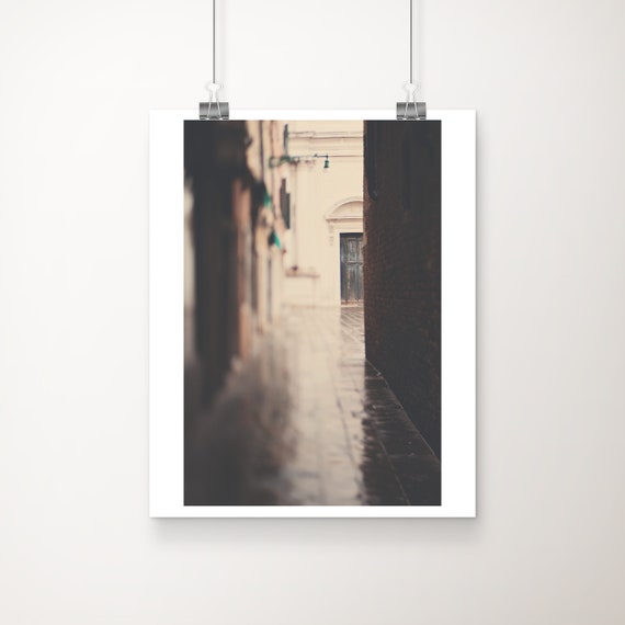 Venice Green Door Travel Poster, Vertical Print