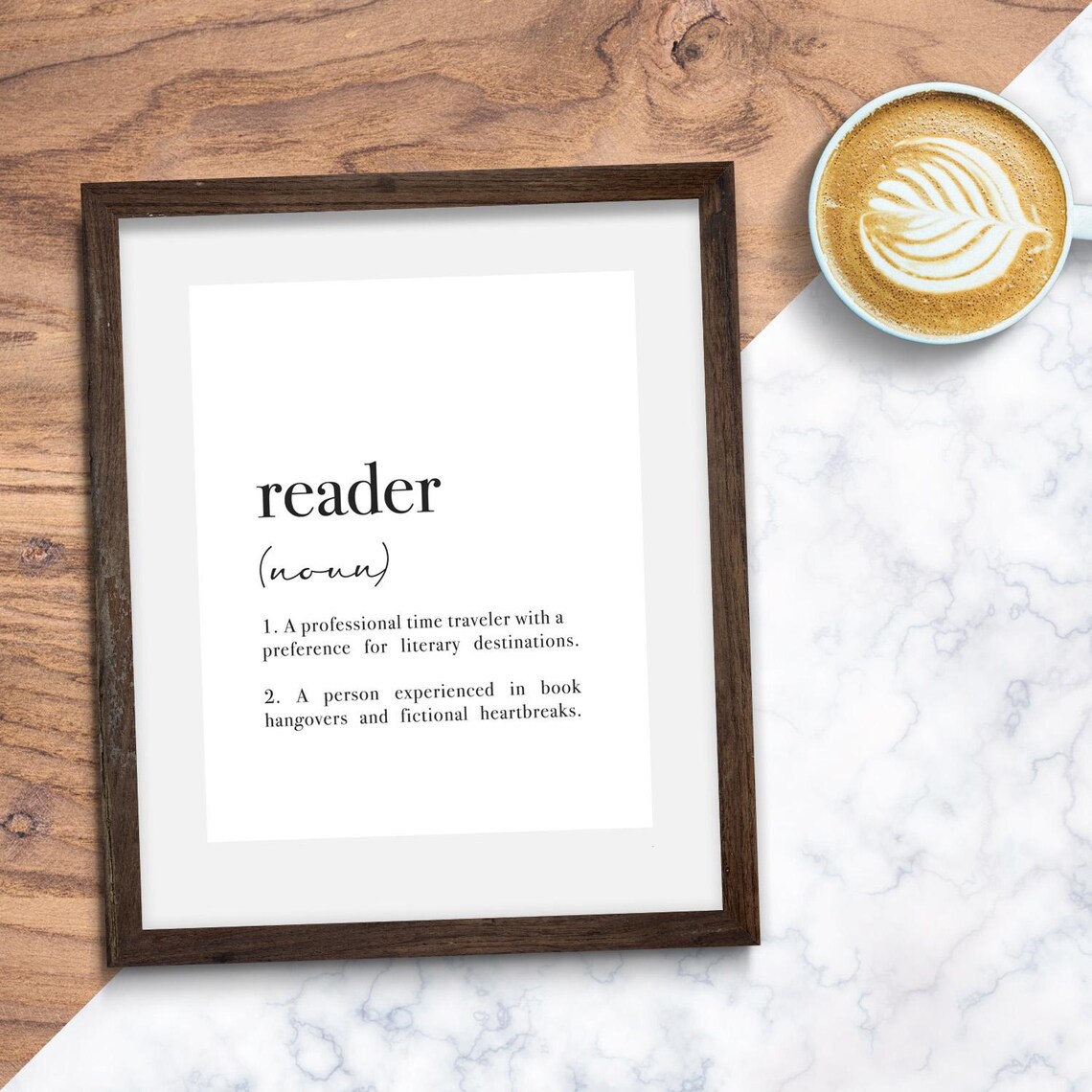 Reader Definition Bookish Poster, Reading Corner Decor - Image 2