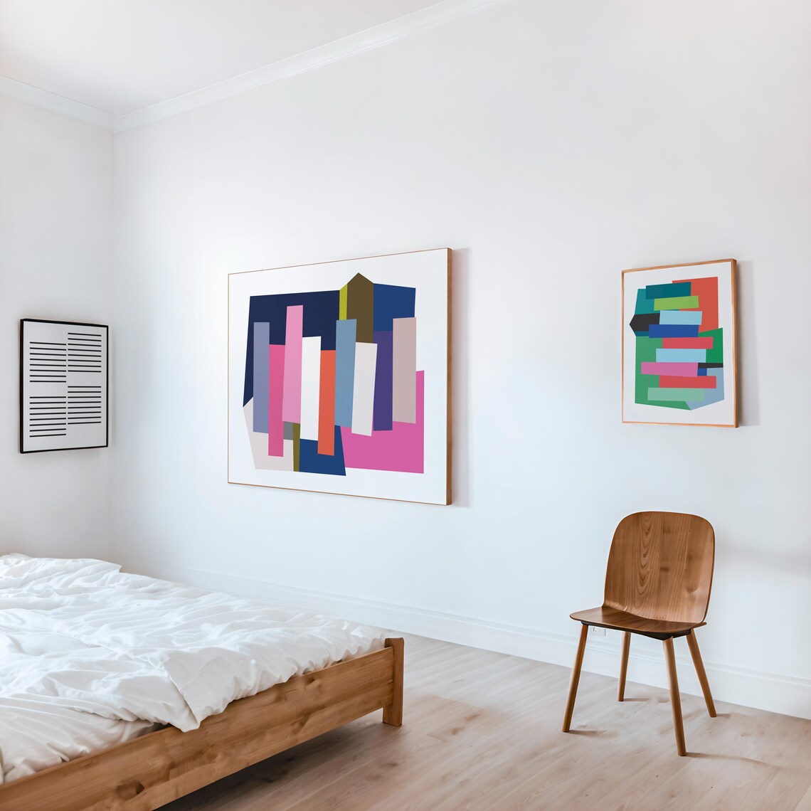 Modern Minimalist Mid-Century Shapes Art Print - Image 3