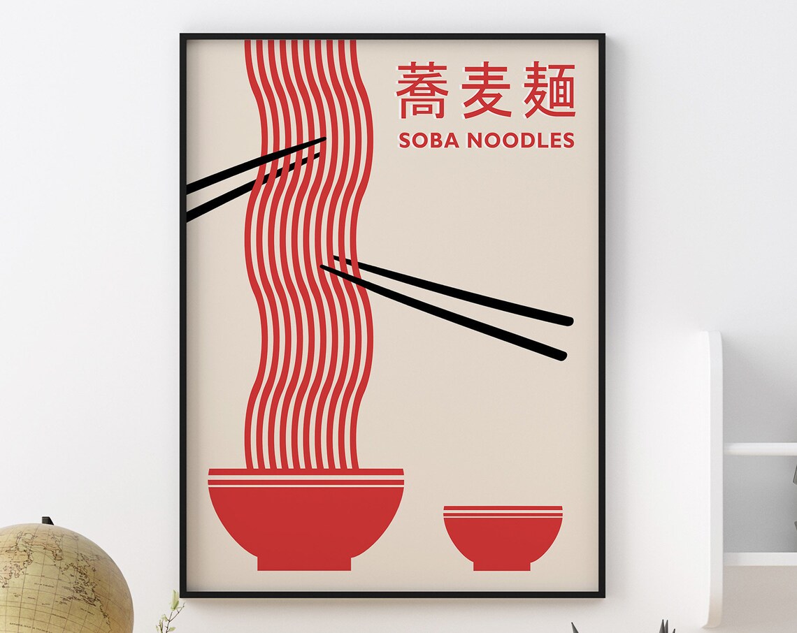 Japanese Food Retro Poster Print, Kitchen Decor - Image 3