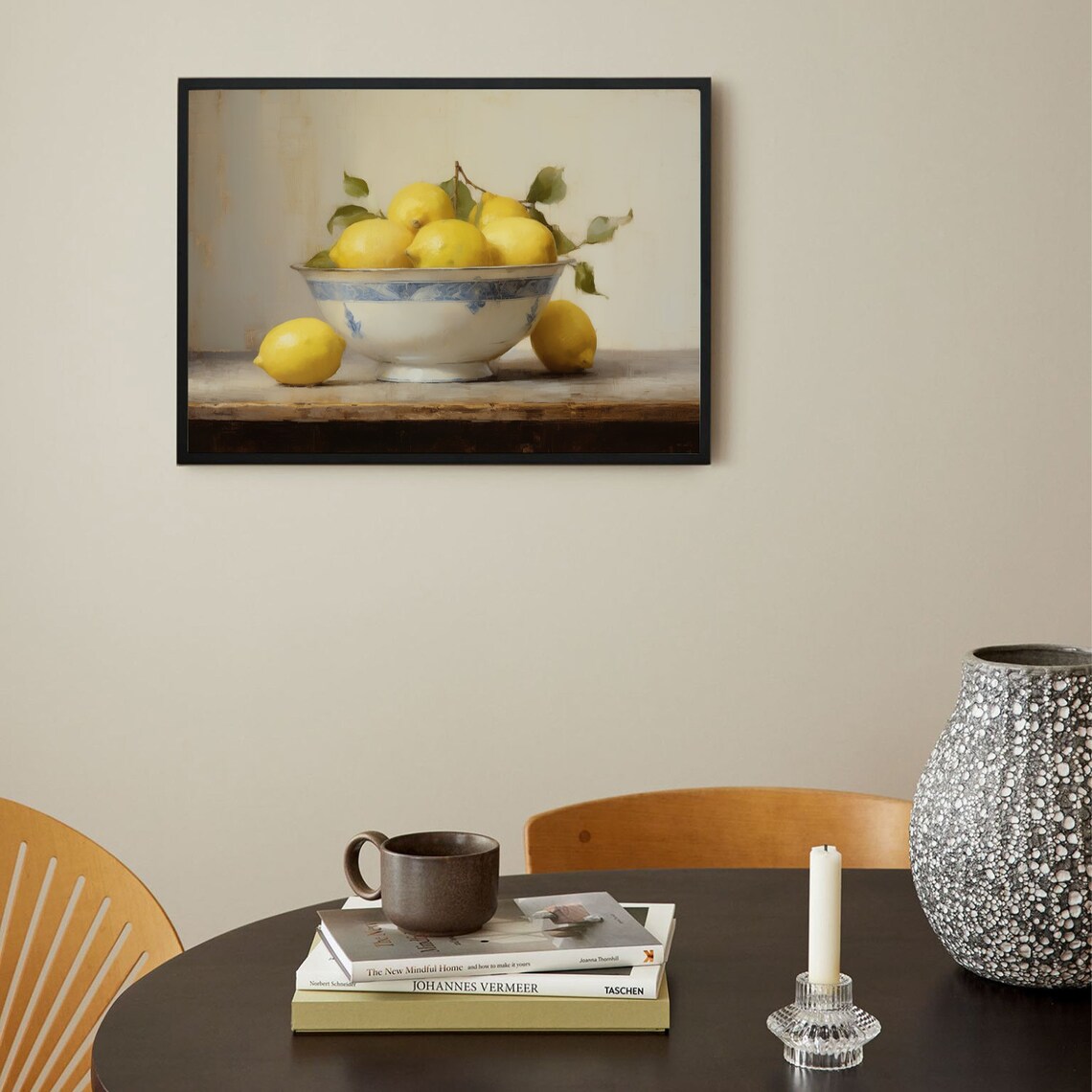 Vintage Lemon Still Life, French Country Art Print - Image 4
