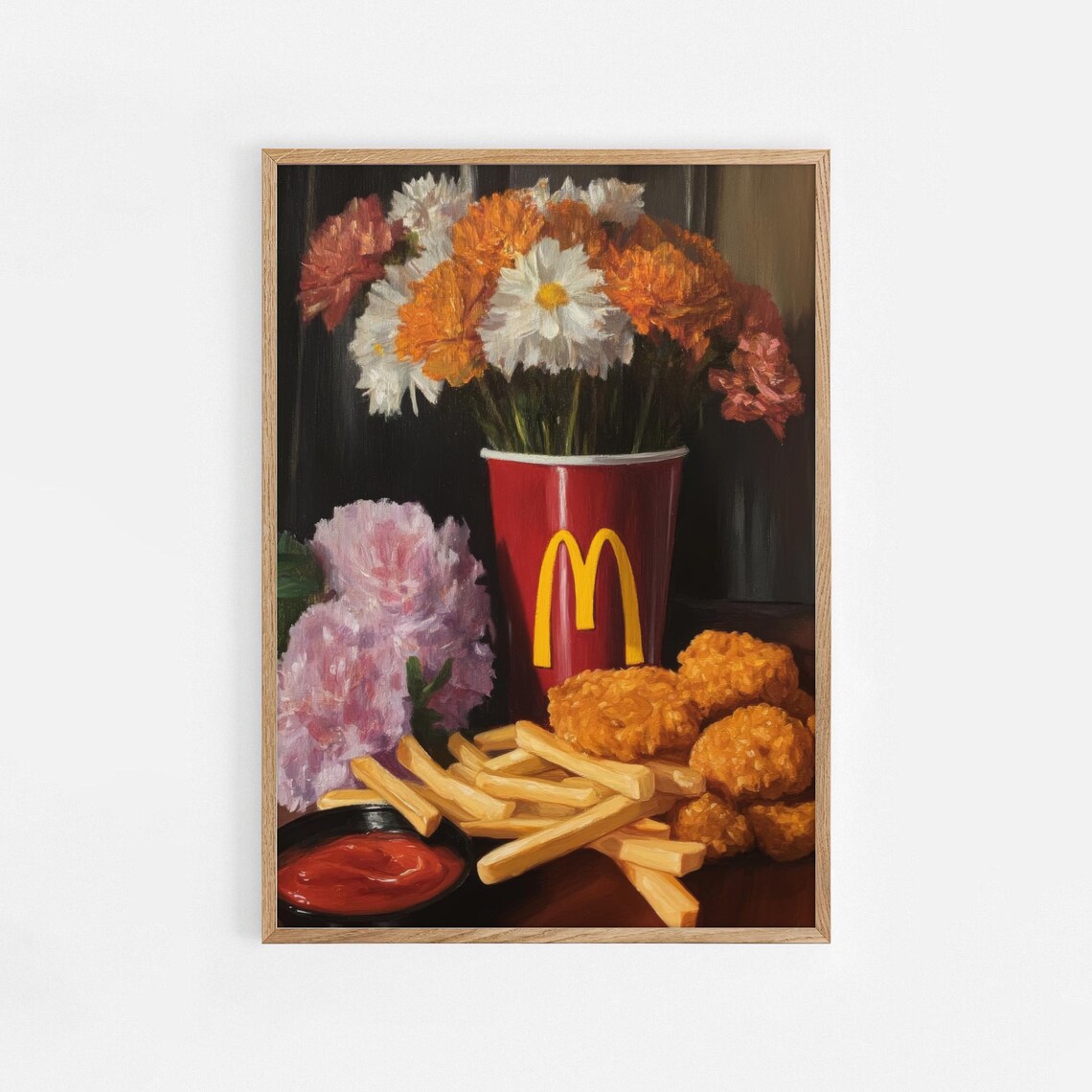 Nuggets And Fries Fast Food Still Life Art Print