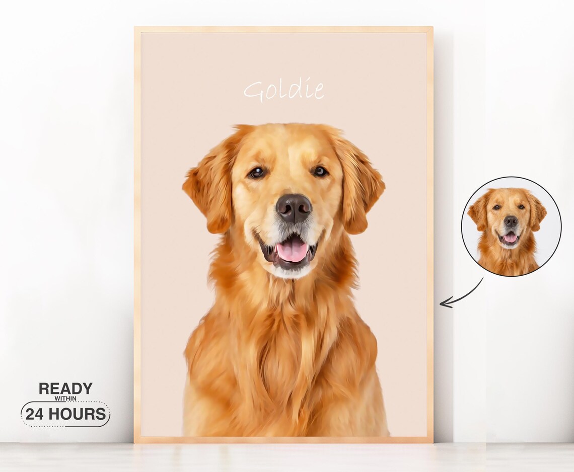 Custom Oil Paint Cat Dog Portrait From Photo Pets Oil Painting Custom Dog Gift Wall Art For Pet Lovers Illustration Downloads