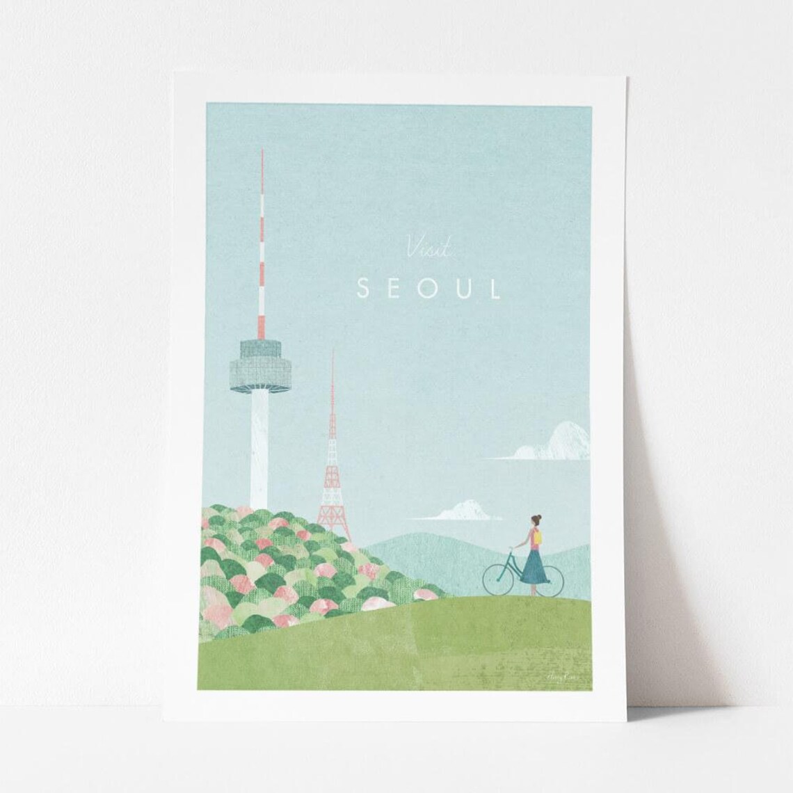 Seoul Travel Poster, Minimalist Vintage Retro Style - Image 4