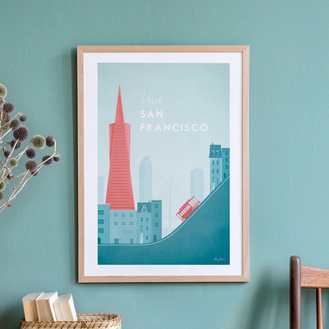 San Francisco Vintage Travel Poster Art Print