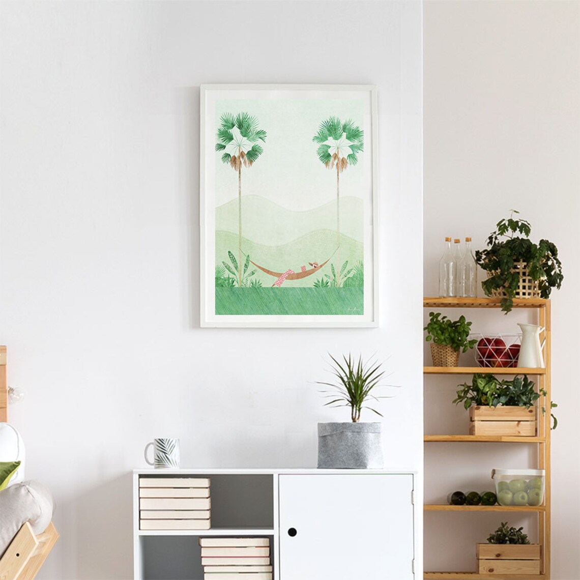 Tropical Girl Reading Art Print, Henry Rivers - Image 4