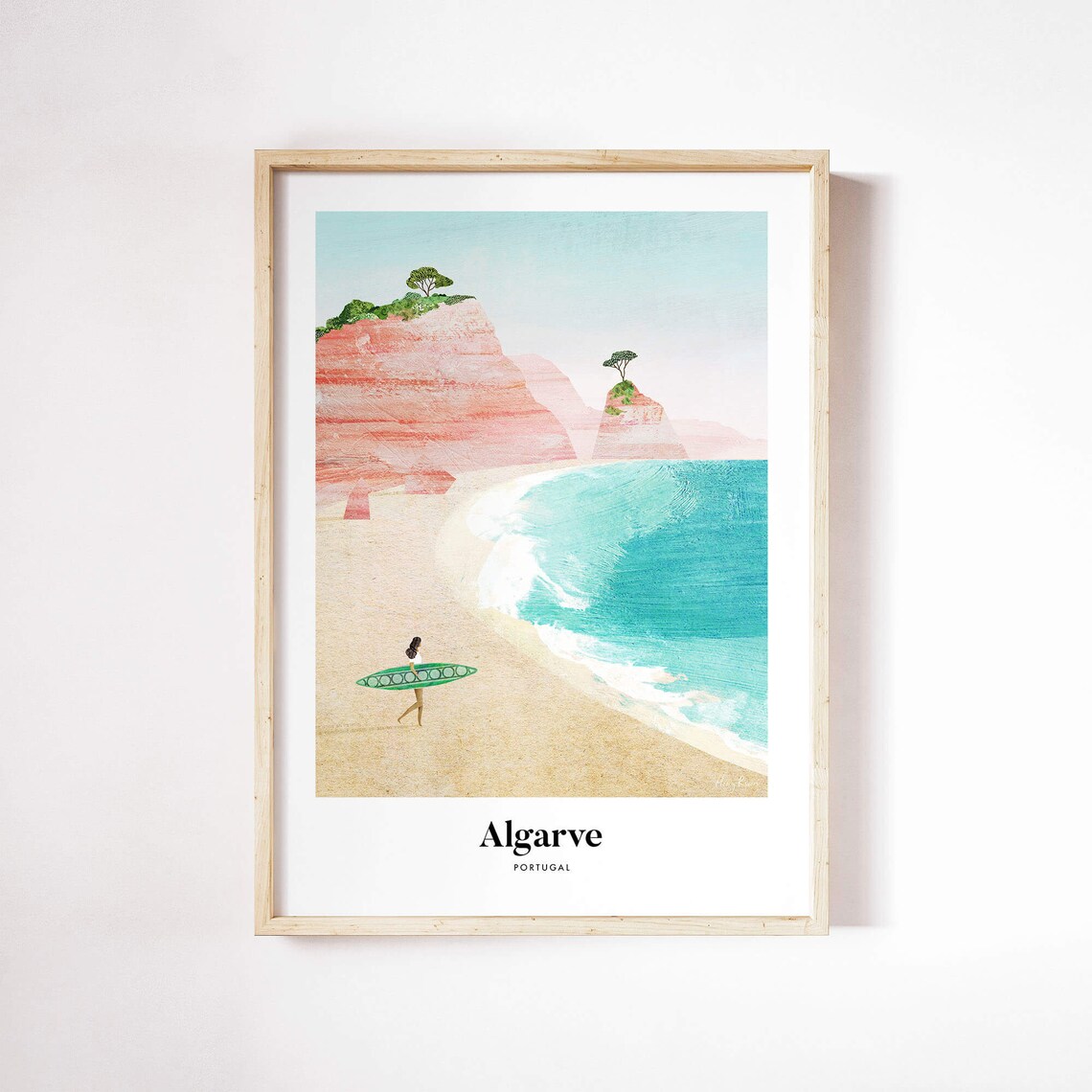 Algarve Print by Henry Rivers, Travel Poster