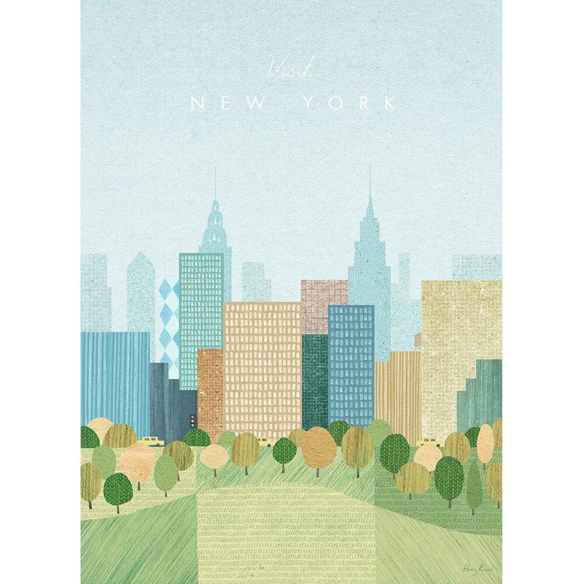 New York Vintage Travel Poster, Minimalist Travel Art - Image 2