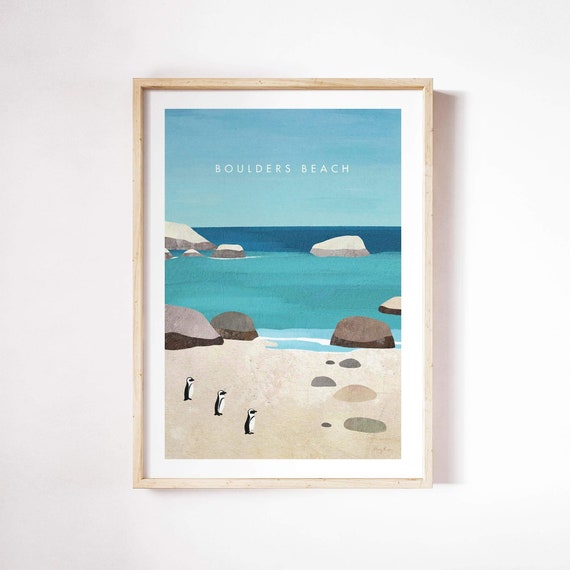 Boulders Beach Cape Town Print by Henry Rivers