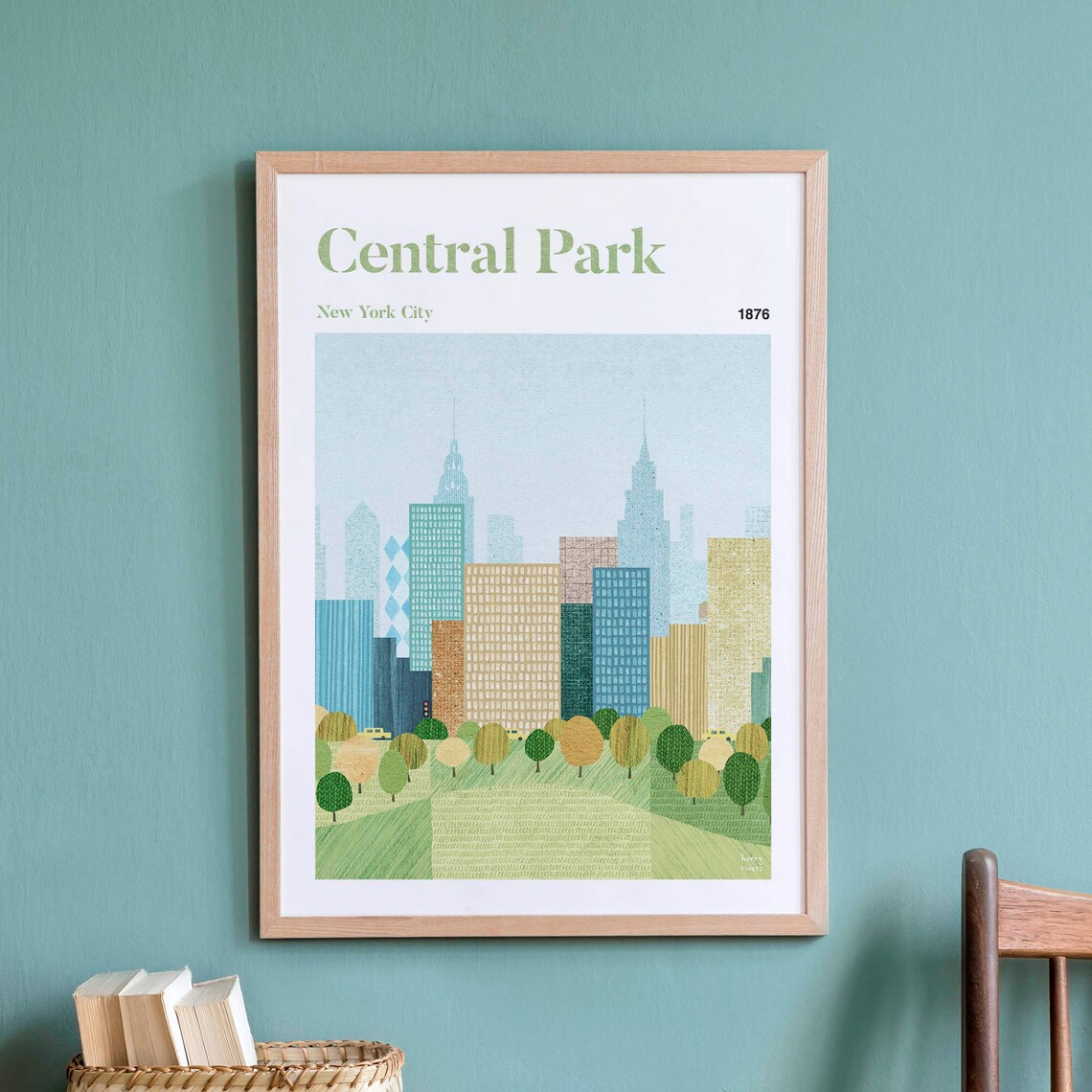 New York by Henry Rivers, Central Park Art Print