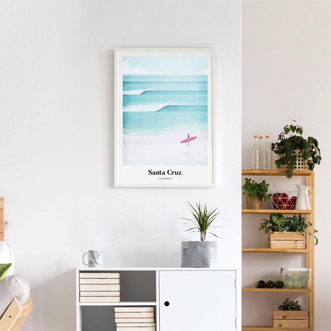 Santa Cruz Travel Poster, Henry Rivers Art Print - Image 4