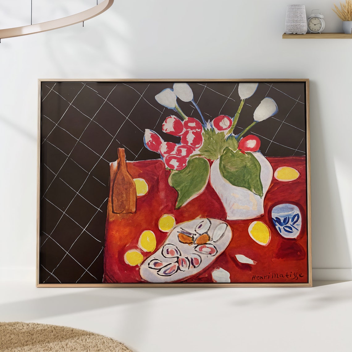 Henri Matisse Oysters Radish Still Life Fauvist Kitchen Poster