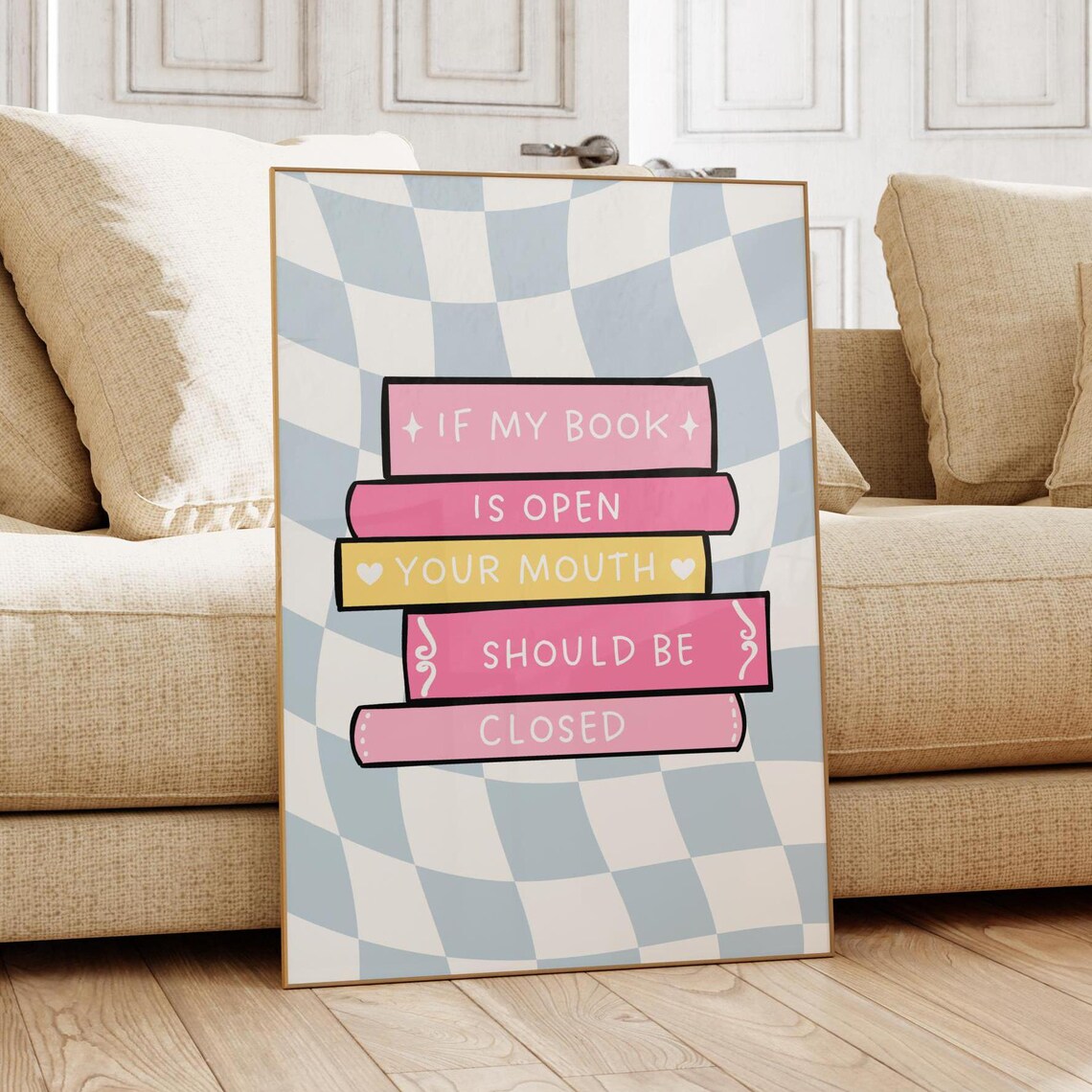 Pile Of Books, Read Funny Poster