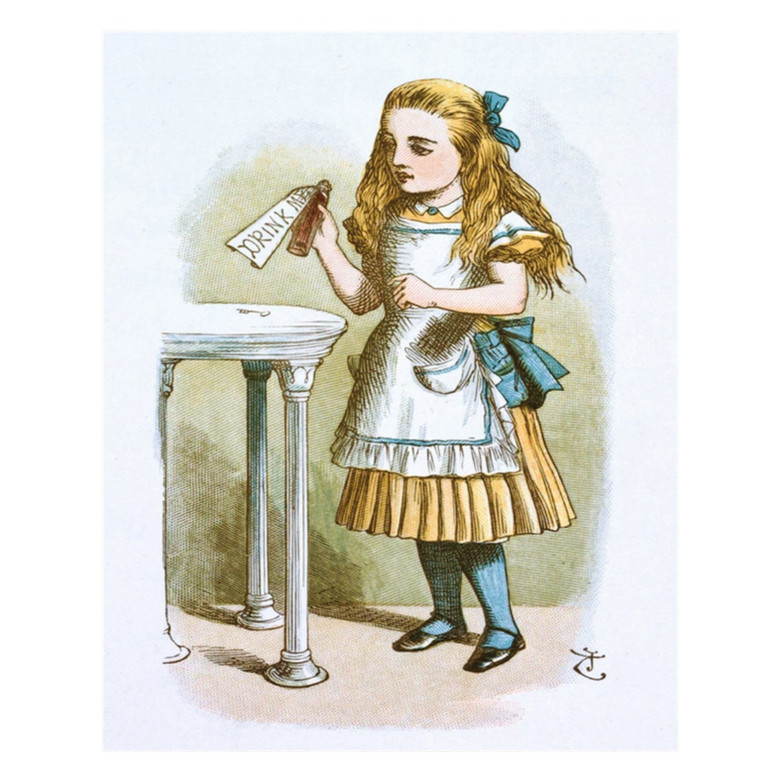 Alice In Wonderland Drink Me Classic Tenniel Illustration Art Poster - Image 4