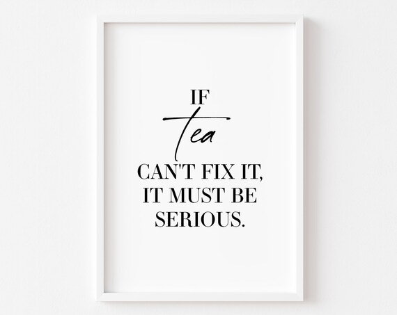 Kitchen Tea Food Wall Art Print