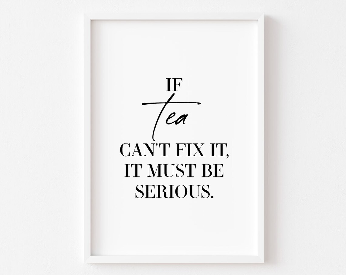 Kitchen Tea Food Wall Art Print