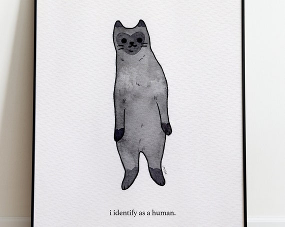 Identify Human - Contemporary Travel Poster