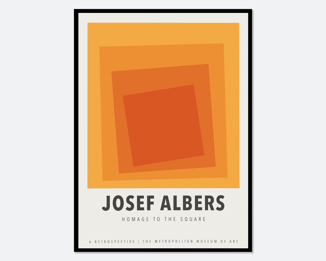 Josef Albers Squares, Mid-Century Art Print