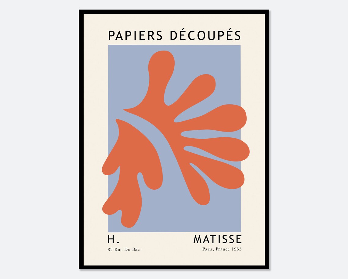 Matisse Cut-Outs Vintage Botanical Poster Print