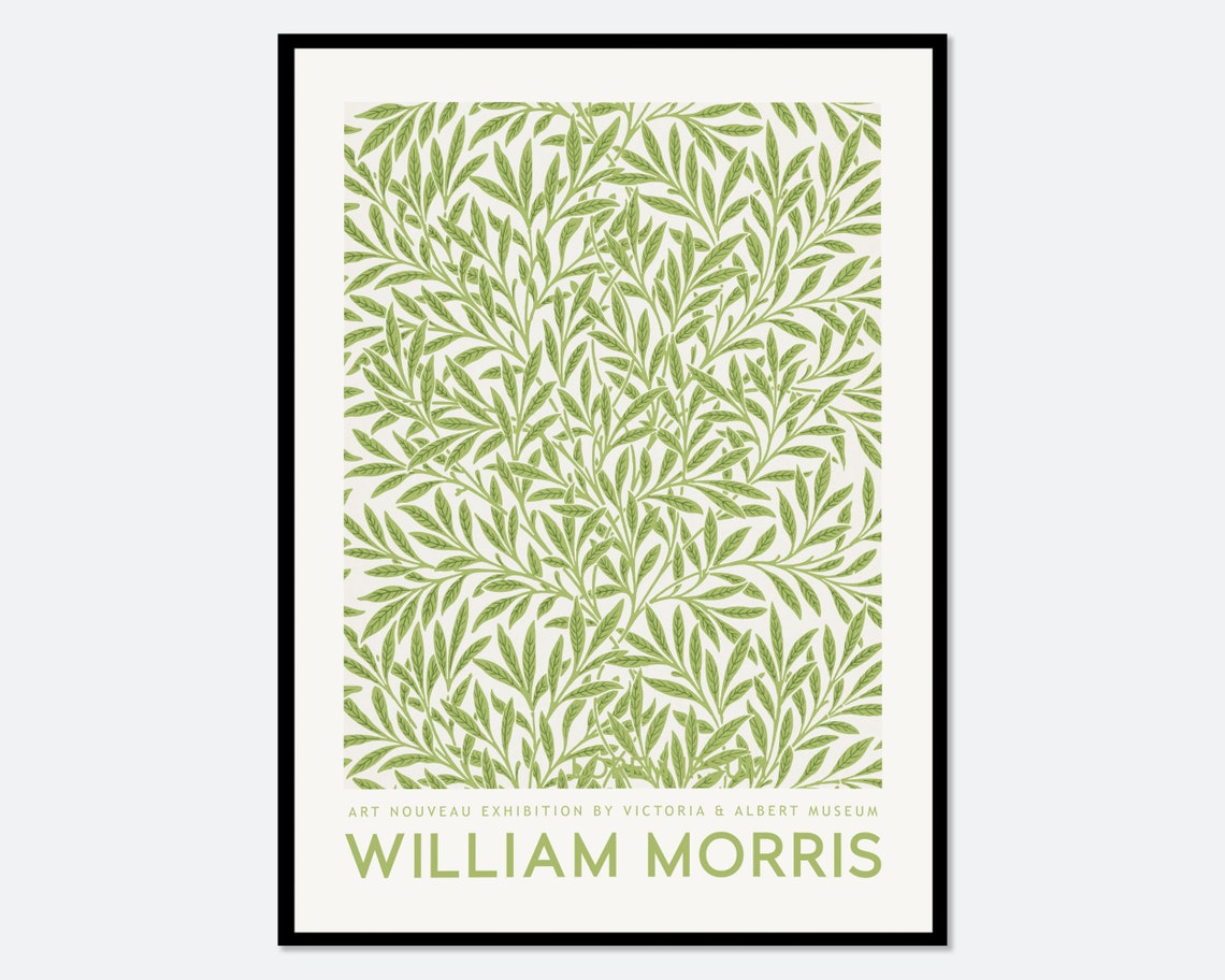 William Morris Willow Bough Art Nouveau Heritage Exhibition Poster