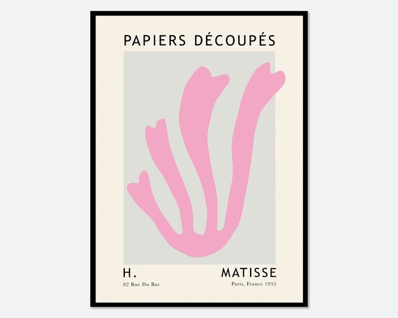 Matisse Cut Outs Vintage Botanical Poster Art Print