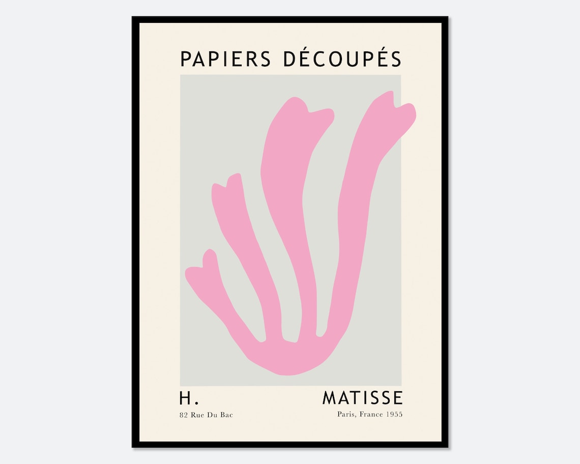 Matisse Cut Outs Vintage Botanical Poster Art Print