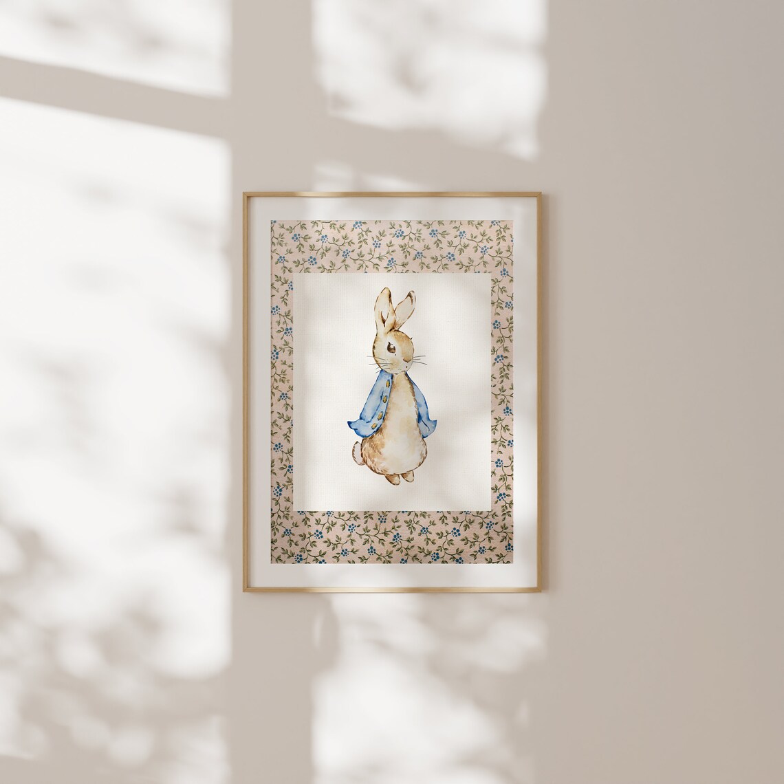 Vintage Peter Rabbit Nursery Art, Cottagecore Decor