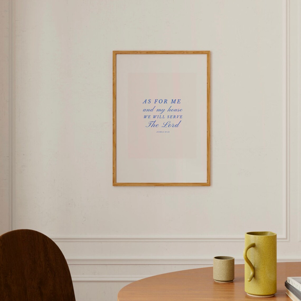 As For Me And My House Will Serve The Lord Scripture Quote Print - Image 2