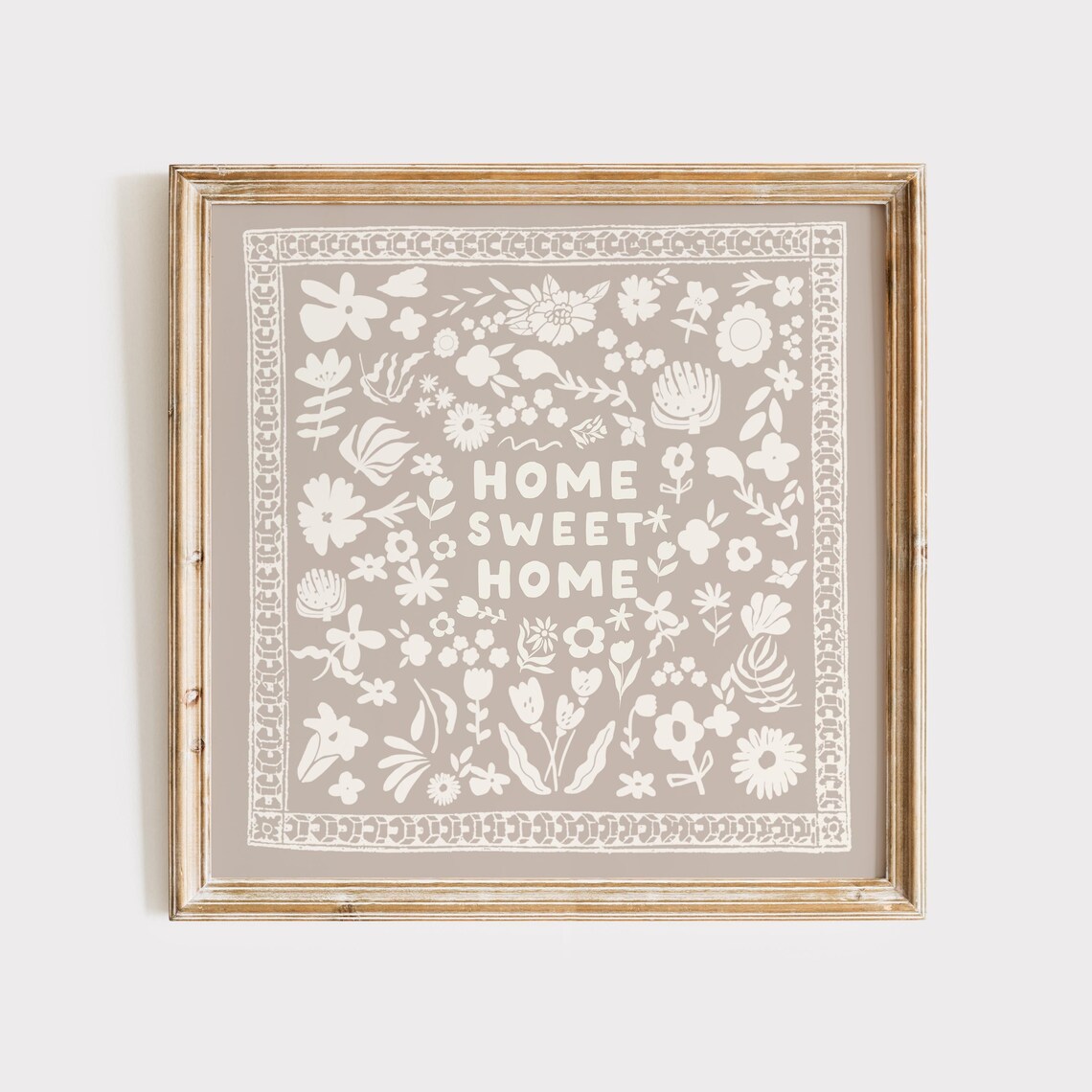 Home Sweet Home Minimalist Wall Art Print