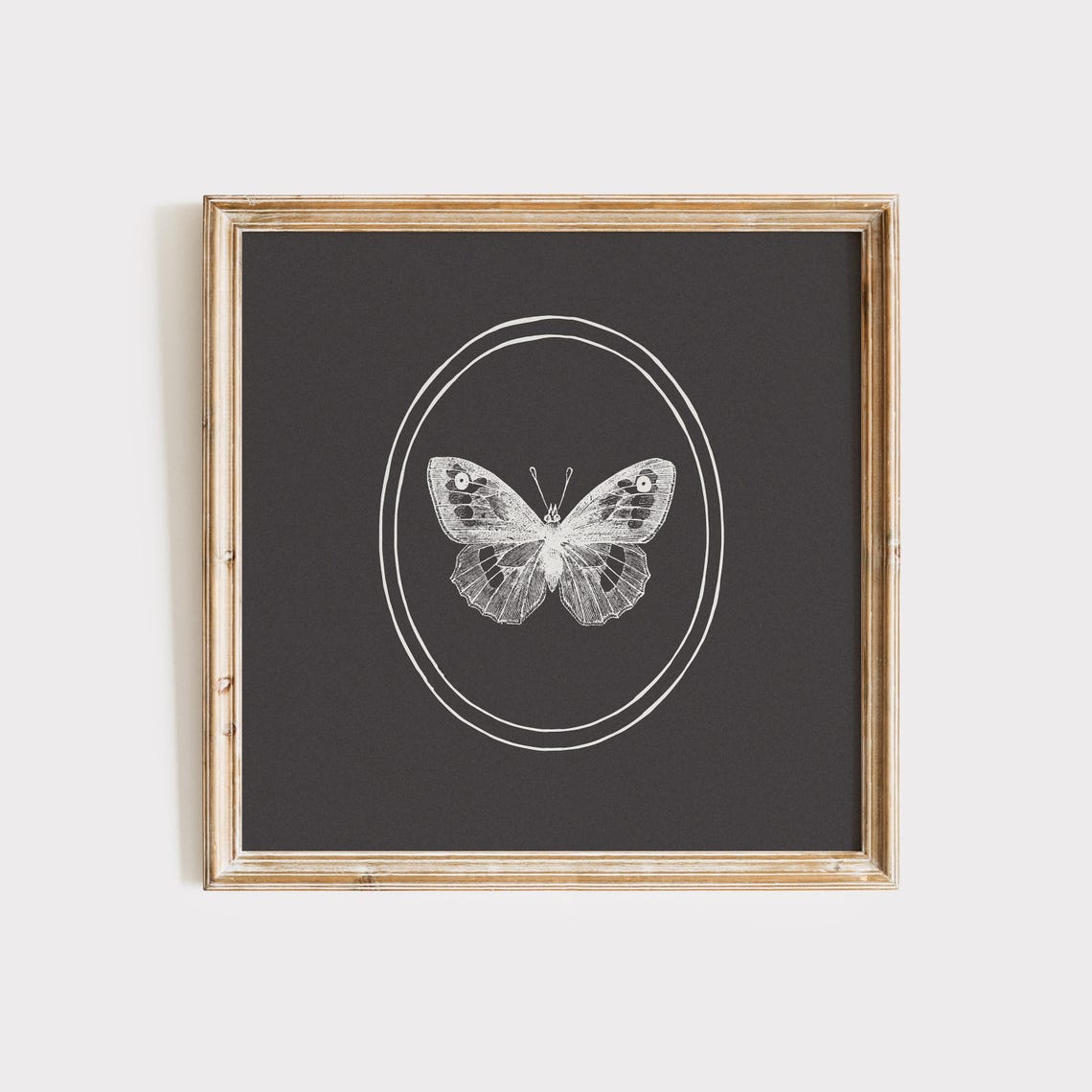 Simple Black Butterfly Print Instant Wall Art Trendy Decor Illustration Living Room Cottage Nursery - Image 3