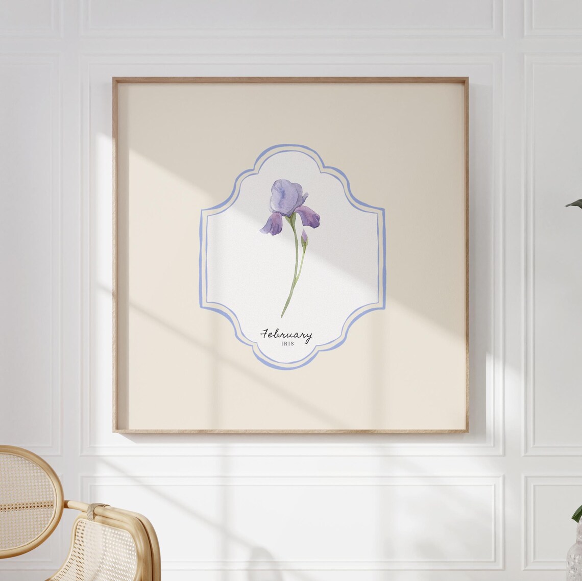 February Birth Month Flower Personalized Gift Print - Image 4