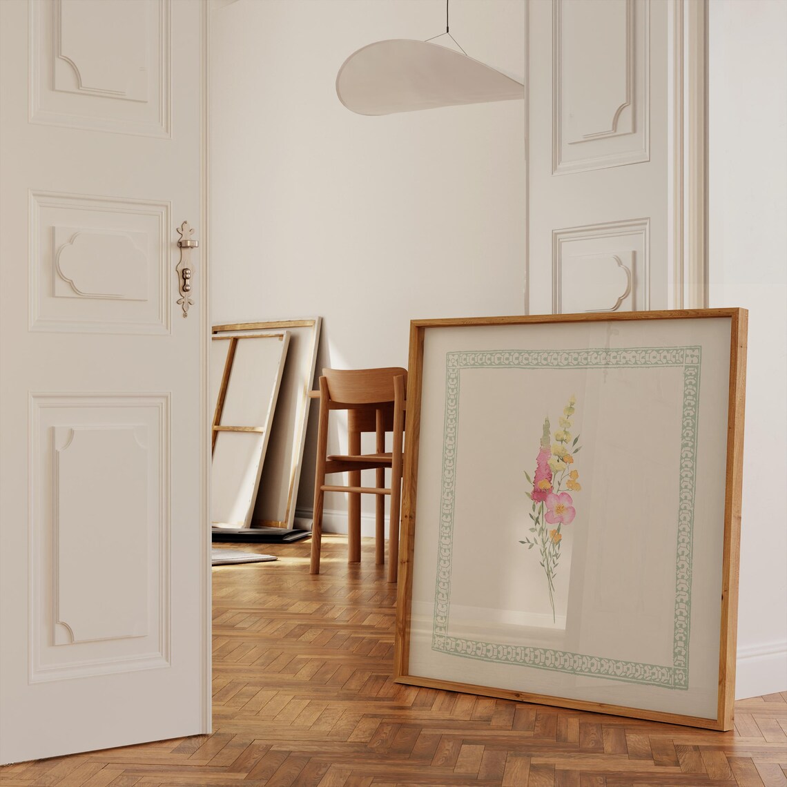 Minimal Floral Print, Cottage Nursery Wall Art - Image 4