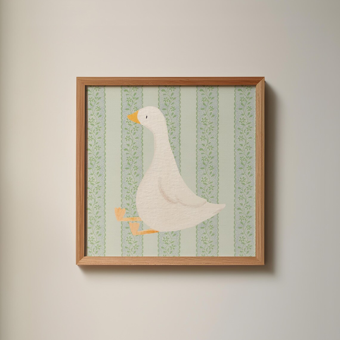 Victorian Sitting Duck Art Print, Trendy Decor - Image 4