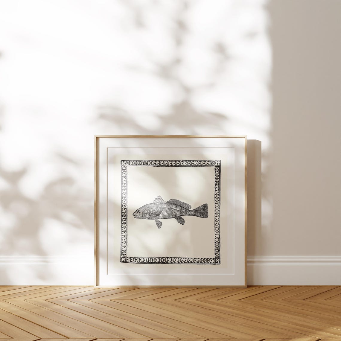 Black And White Minimalist Fish Print Instant Wall Art Trendy Decor Illustration Living Room Art Nursery - Image 2