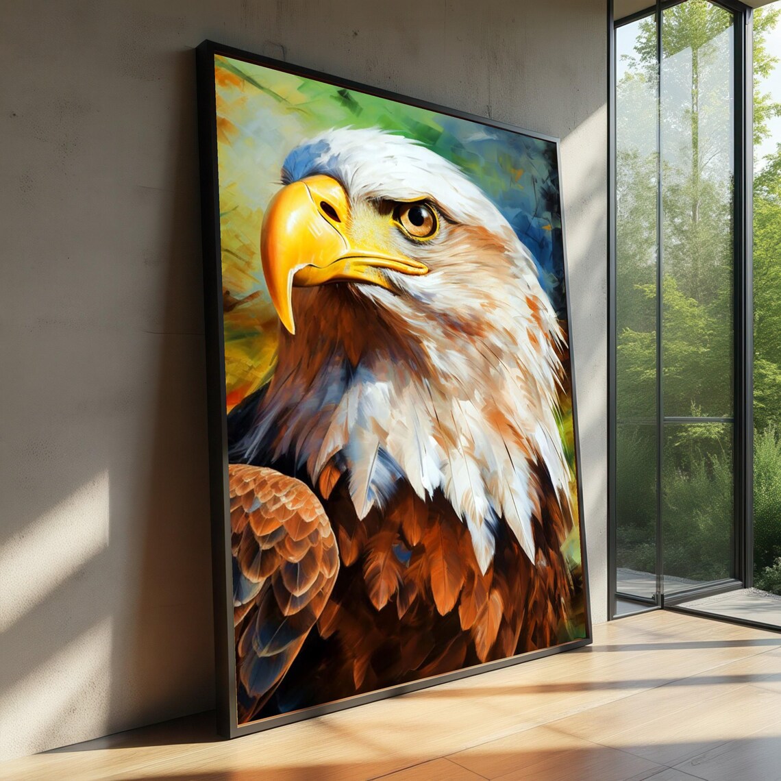 Majestic Bald Eagle Portrait Regal Wildlife Bird Of Prey Poster