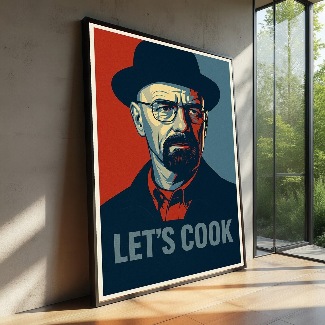 Bold Retro Portrait, Pop Style Art Print