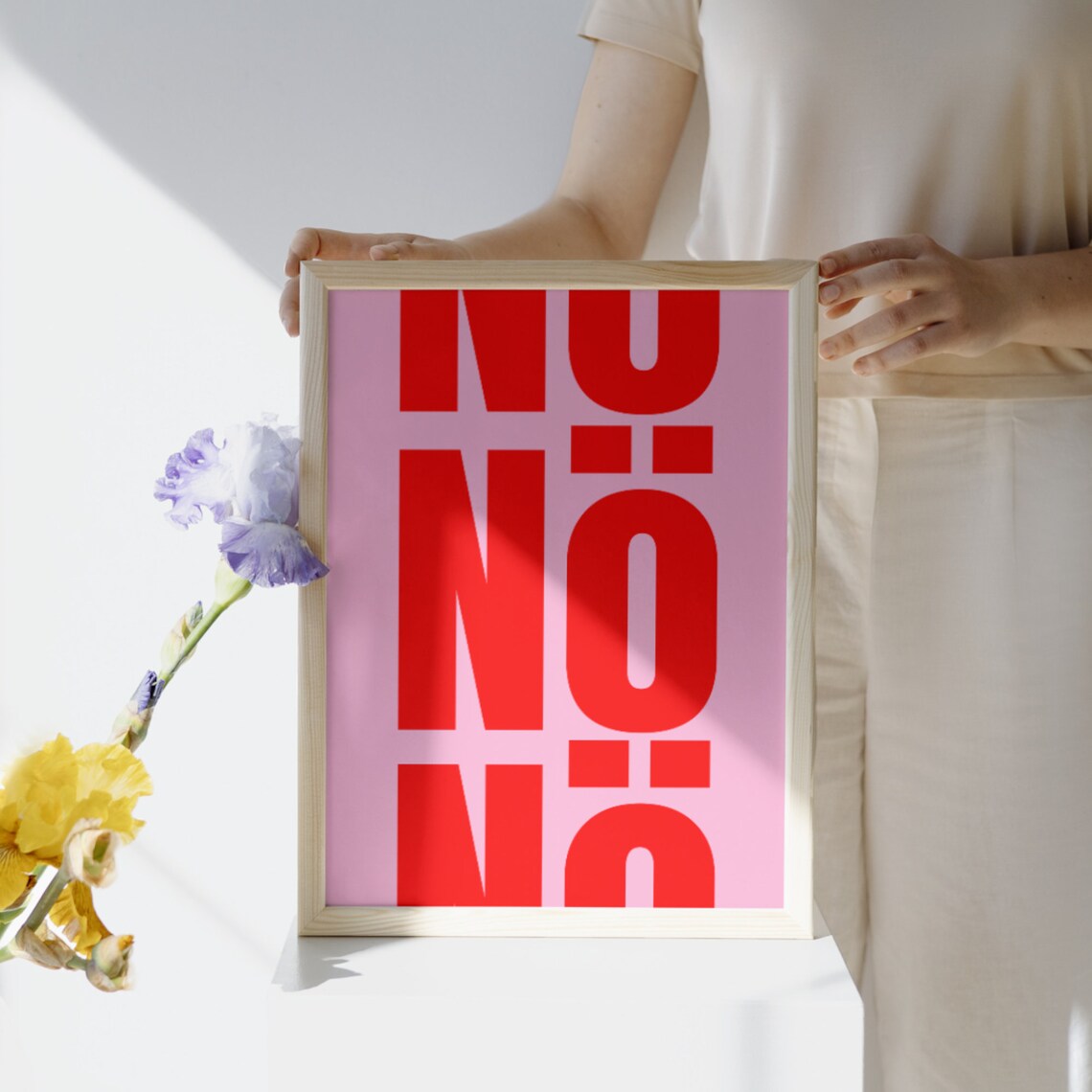 Nope Abstract Modern Poster for Home Decor - Image 4