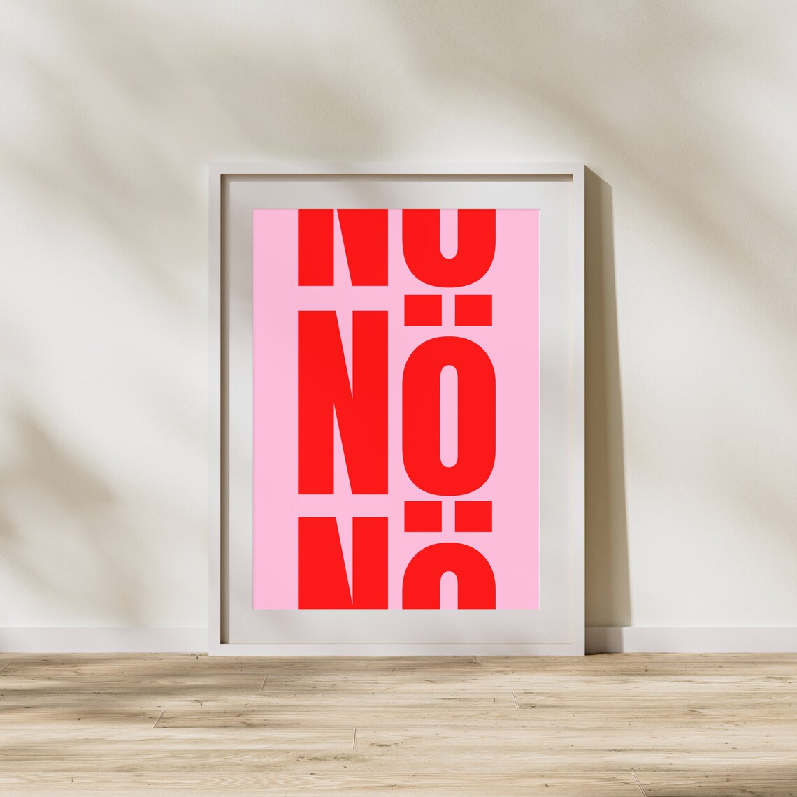 Nope Abstract Modern Poster for Home Decor