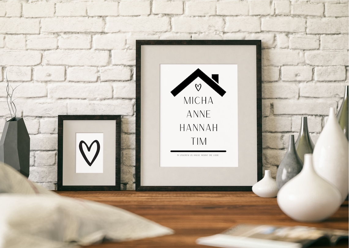 Home Love Lives In Our Home Personalized Art Print - Image 3
