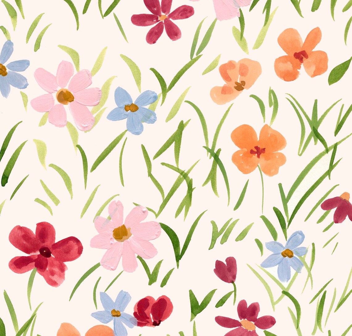 Vintage Floral Prints, Danish Pastel Wall Art - Image 3