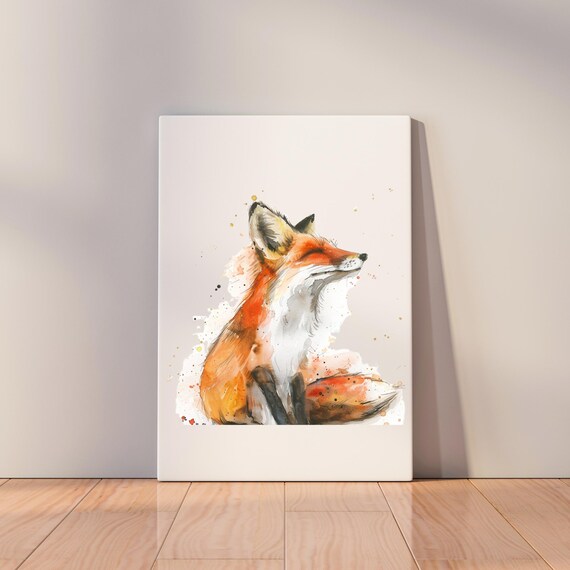 Fox Watercolor Art Print