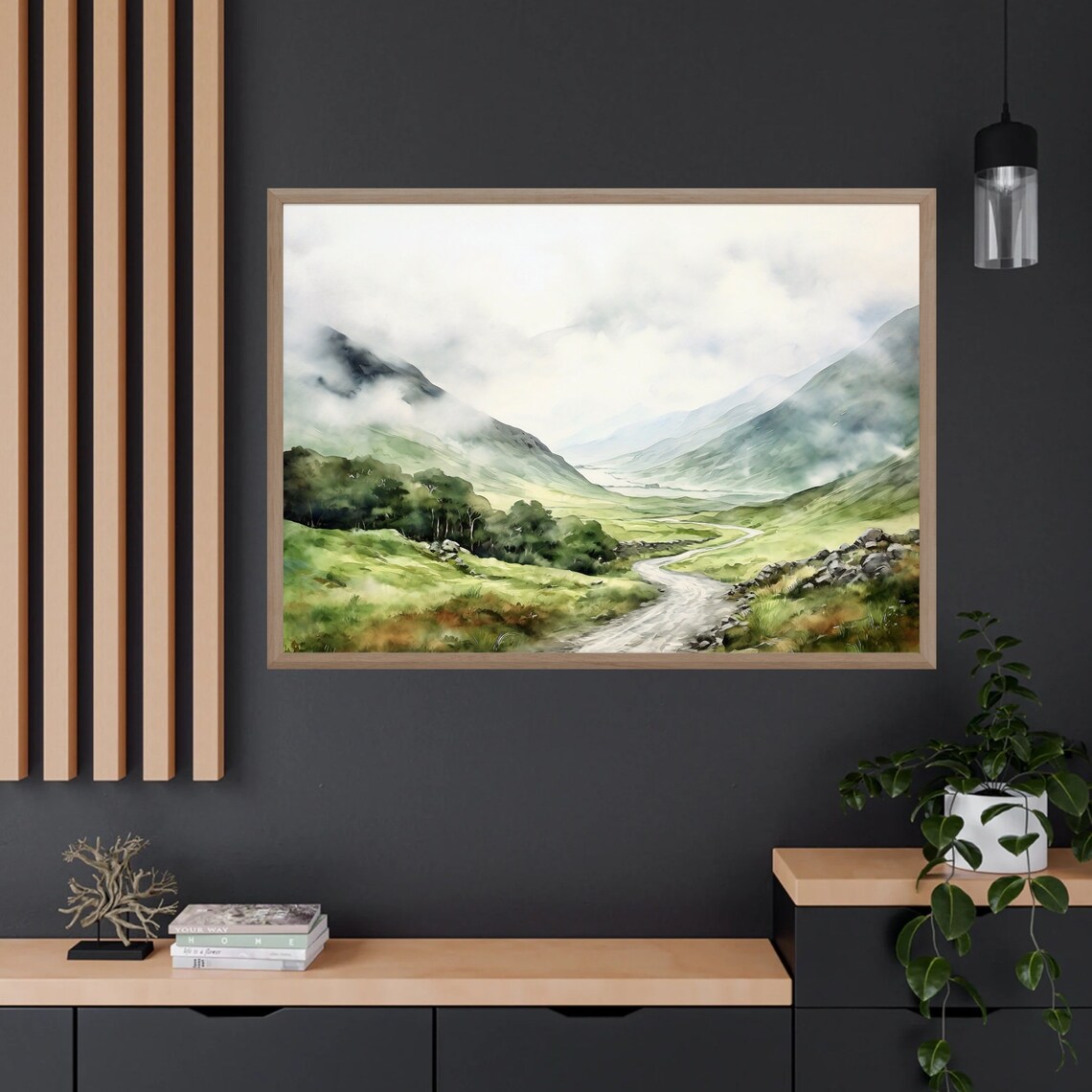 Irish Road Ring Of Kerry Landscape Art Print - Image 4