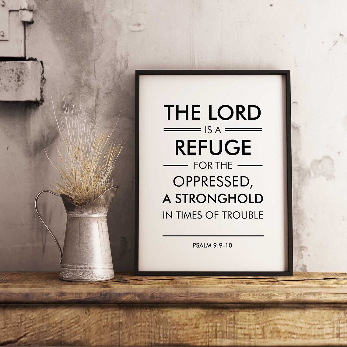 Psalm 99:10 Bible Verse, Minimal Scripture Art Print - Image 2