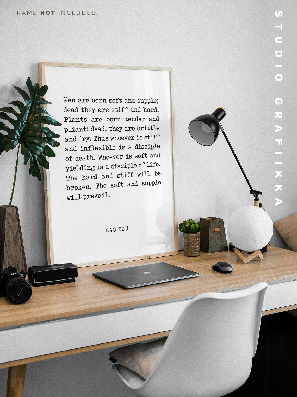 Lao Tzu The Soft And Supple Will Prevail Strength Quote Poster - Image 2
